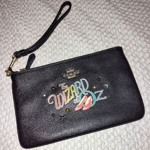 Coach Black Wizard of Oz Wristlet.